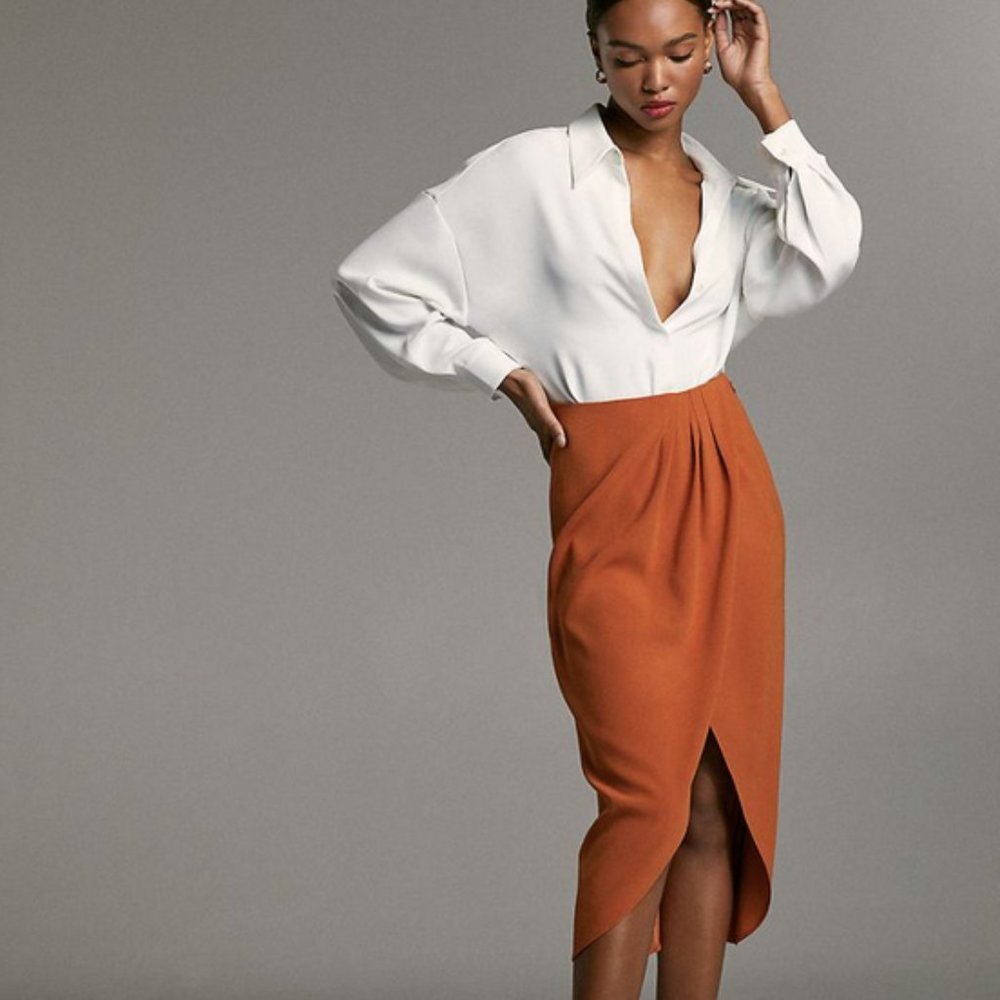 Aritzia Babaton Kinsley Skirt (Faux-wrap skirt) NWOT